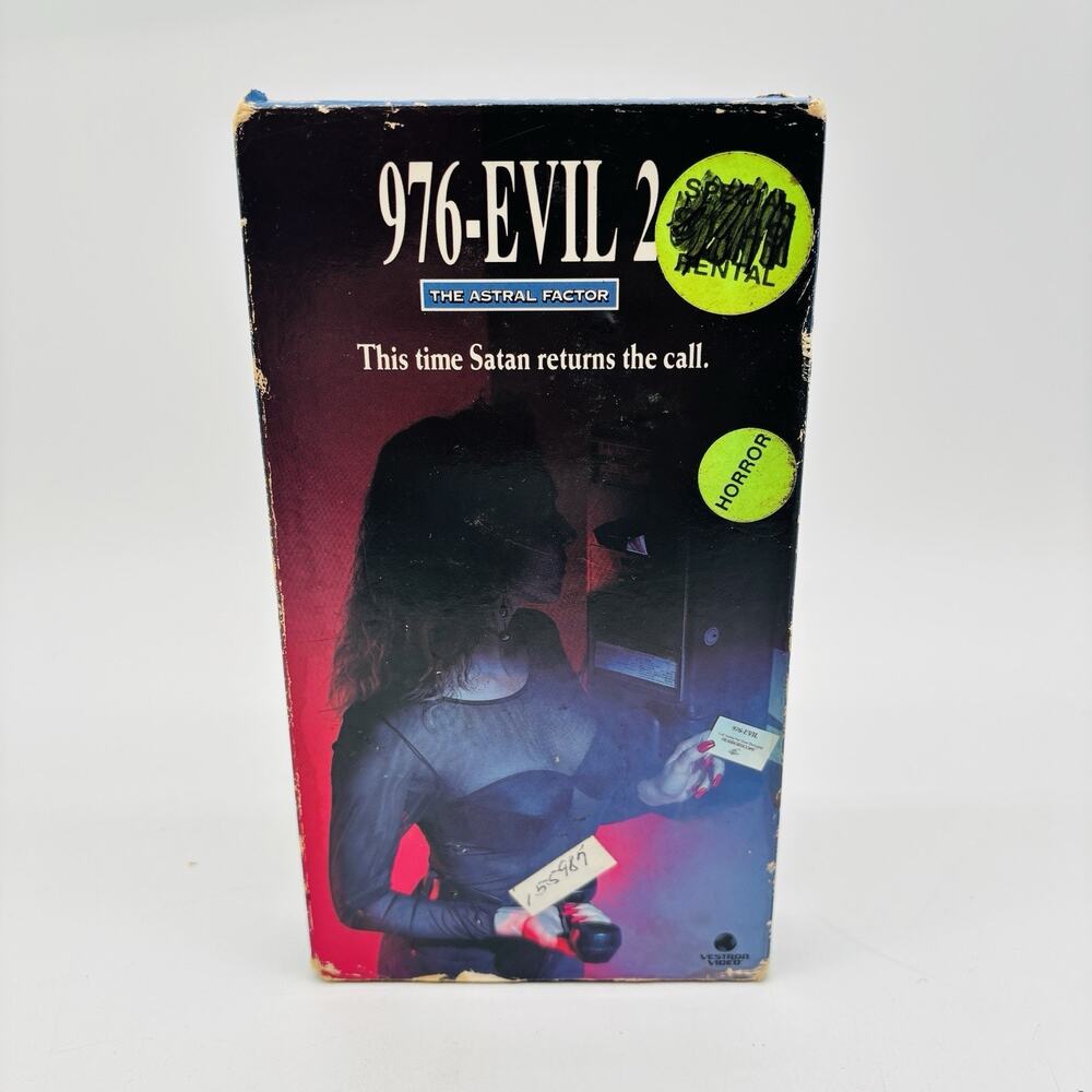 Vestron Video 976-EVIL 2: The Astral Factor VHS (1991) NTSC Horror Tested Works
